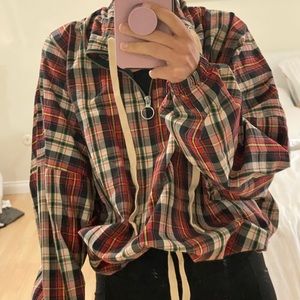 Plaid Urban Outfitters windbreaker